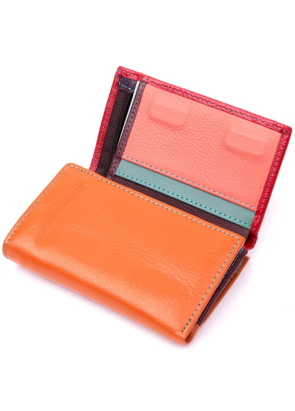 Жіночий шкіряний гаманець 12,2х8х2 см st leather (288047643)