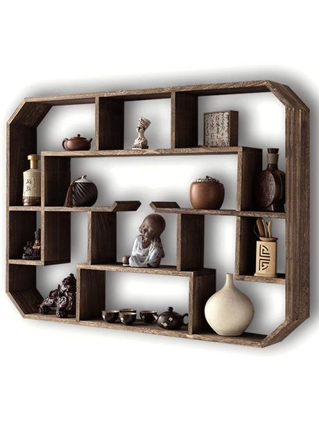 Полка для кружек из дерева Воротан 120 капучино (СДК-129309) No Brand (327867555)