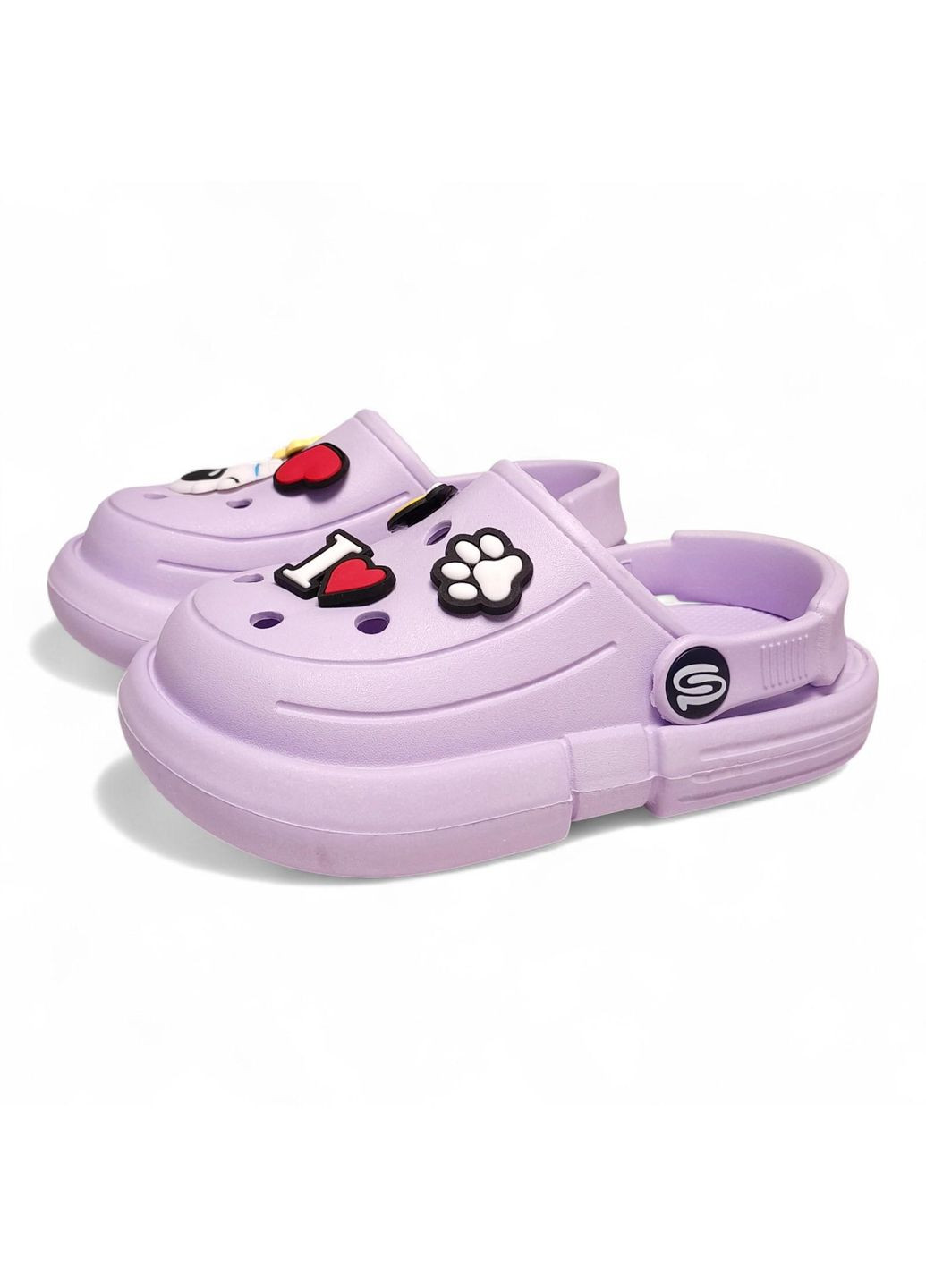 Дитячі крокси з джибітсами, бузкового кольору розмір (22 см) Progres (363319674)