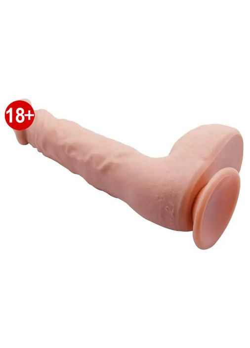 Фалоїмітатор м'який Beautiful JASON Dildo фалолос реалістичний 24 см Baile (303898096)