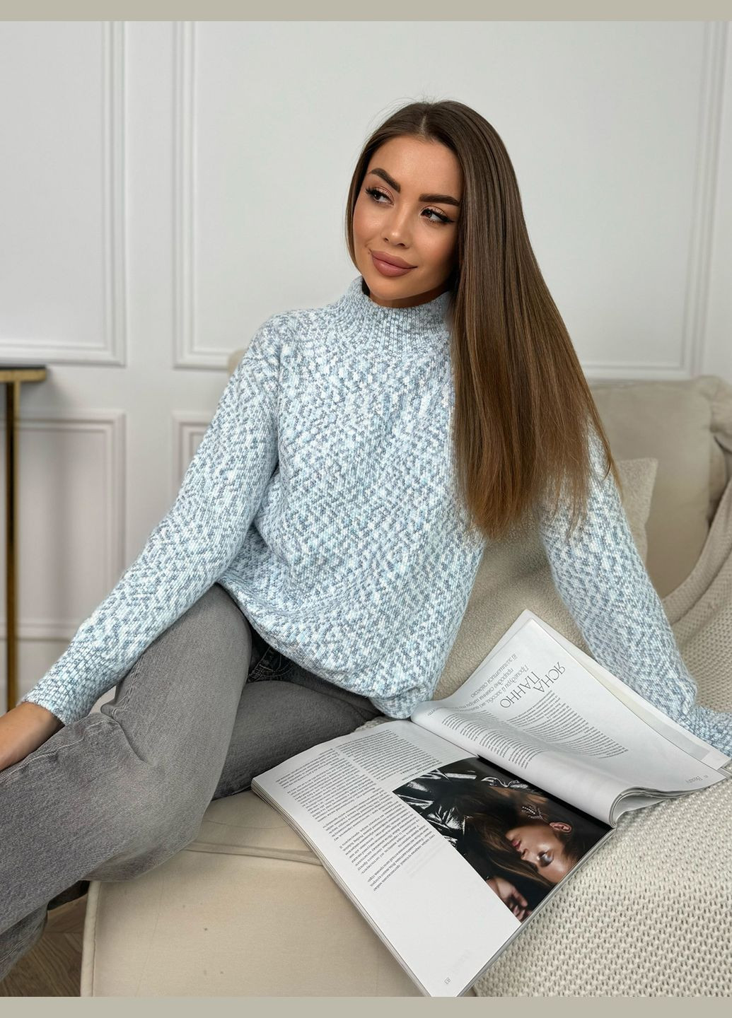 Блакитний зимовий светри Magnet WN20-672