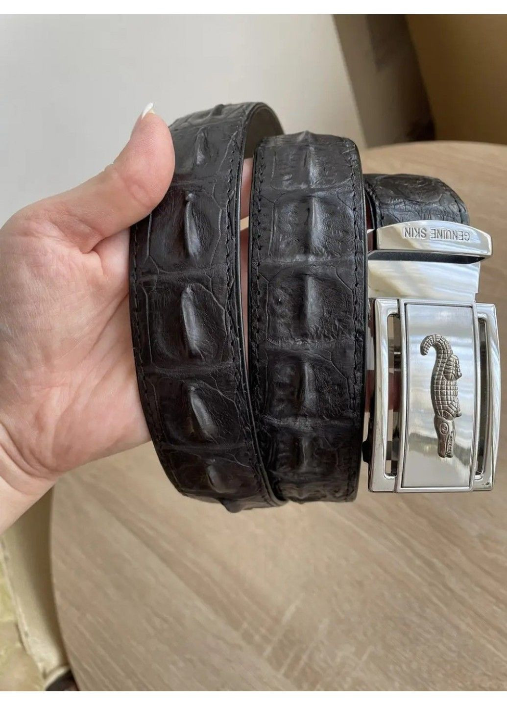 Ремінь зі шкіри крокодила CRB 07_1 Ekzotic Leather (299147702)