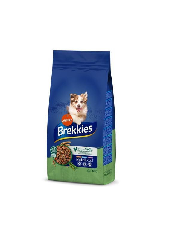 Сухий корм з куркою для дорослих собак всіх порід Dog Chicken 20 кг (8410650281551) Brekkies (327055818)