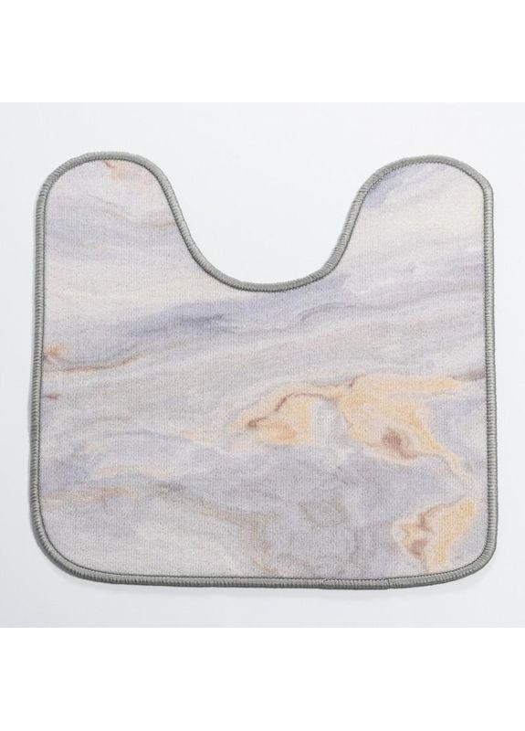 Коврик для туалета Print 212-1 57х60 см светло-серый No Brand (364969170)