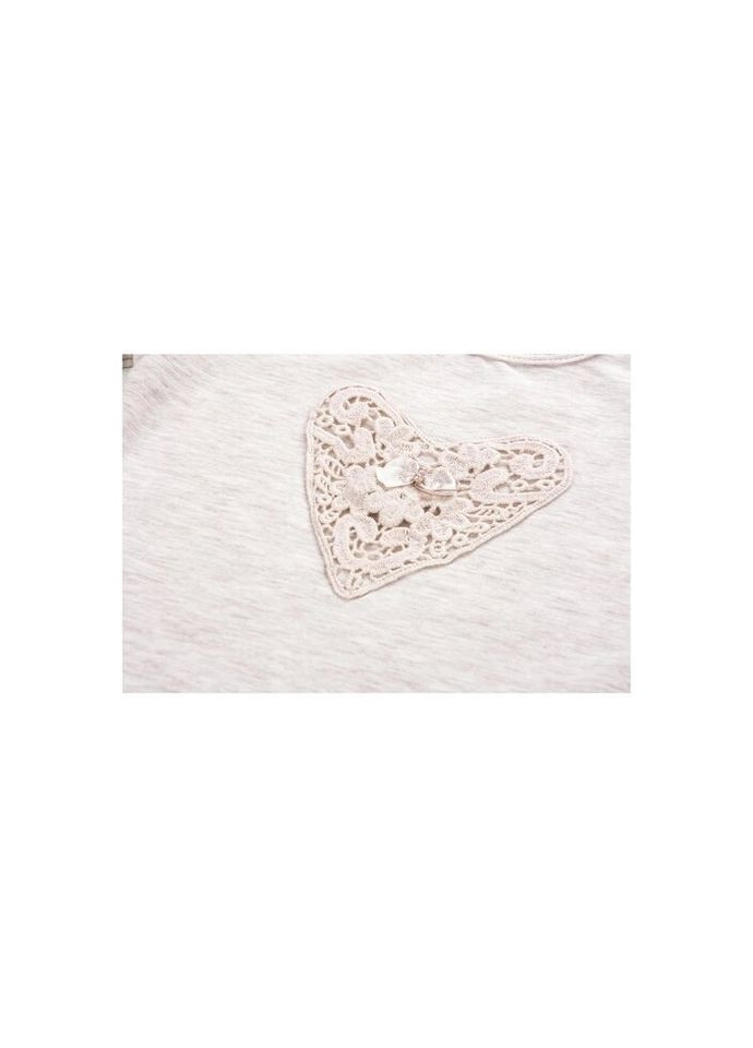 Кофта з мереживним серцем (7883-74G-beige) Breeze (301142439)