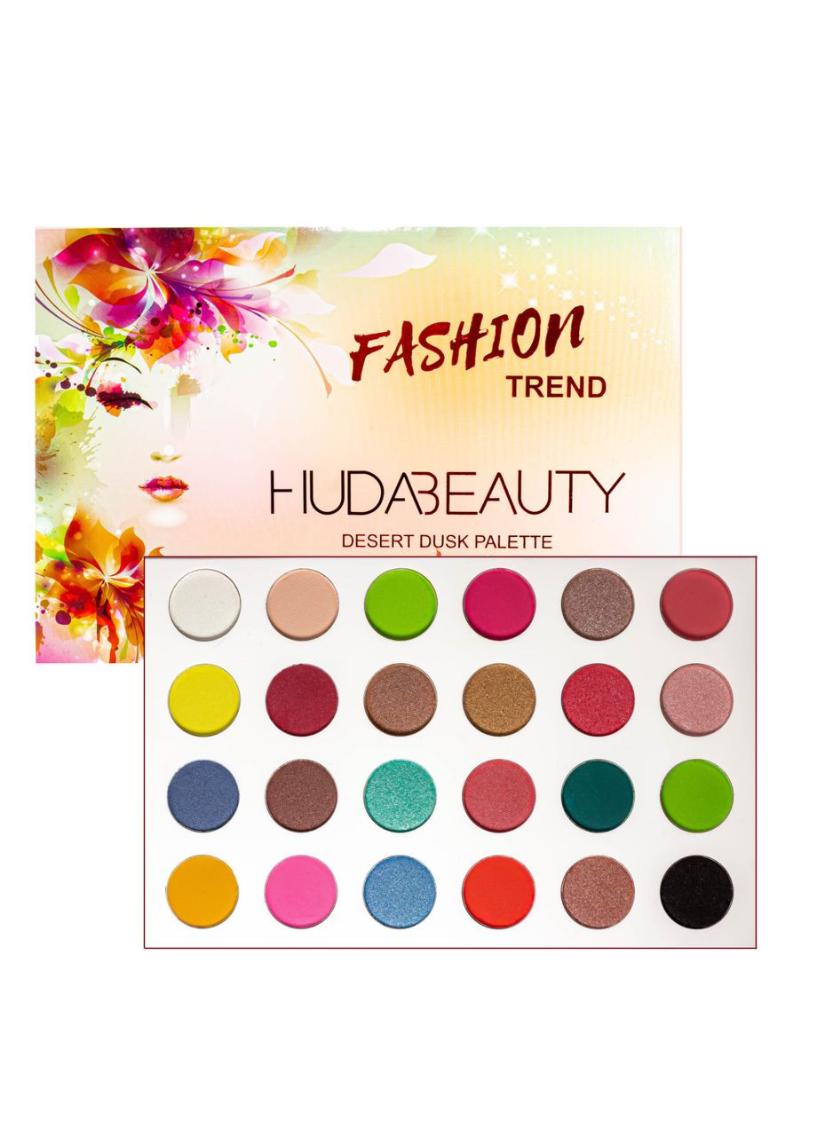 Палетка тіней для повік матові перламутрові 24 відтінки Desert Kod-246 Huda Beauty (367985136)