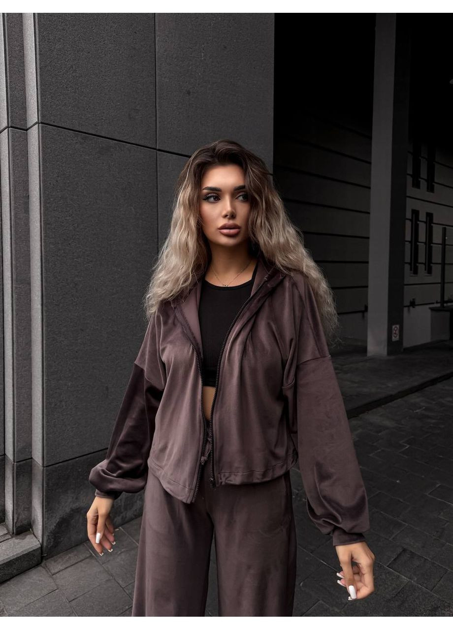 Велюровий костюм жіночий смарагдовий No Brand (362085420)