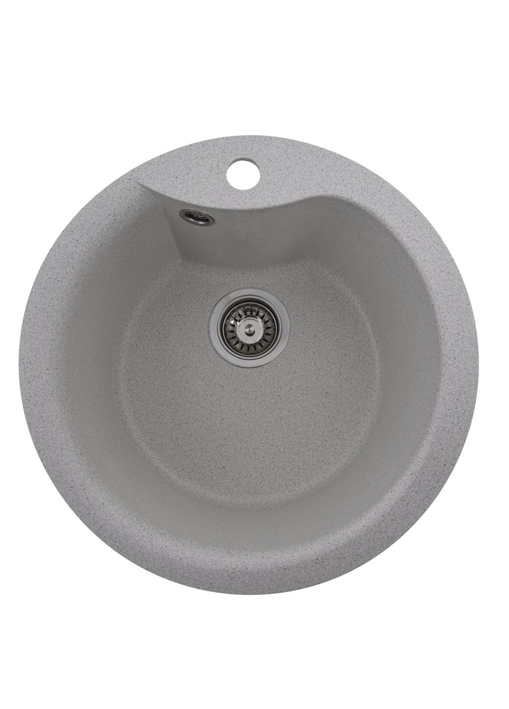 Гранитная мойка для кухни TURAS 480 матовая Белая в точку Valeso (358059930)