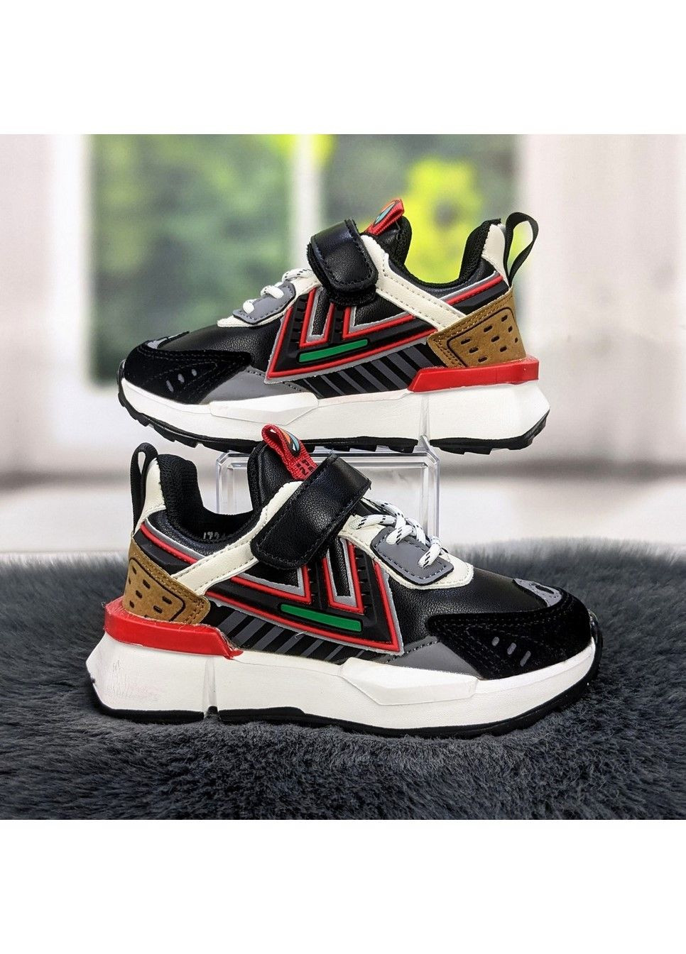 Чорні Осінні кросівки дитячі для хлопчика демісезонні Kimboo