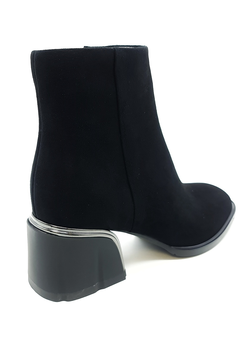Осенние женские ботинки черные замшевые bv-18-21 23,5 см (р) Boss Victori