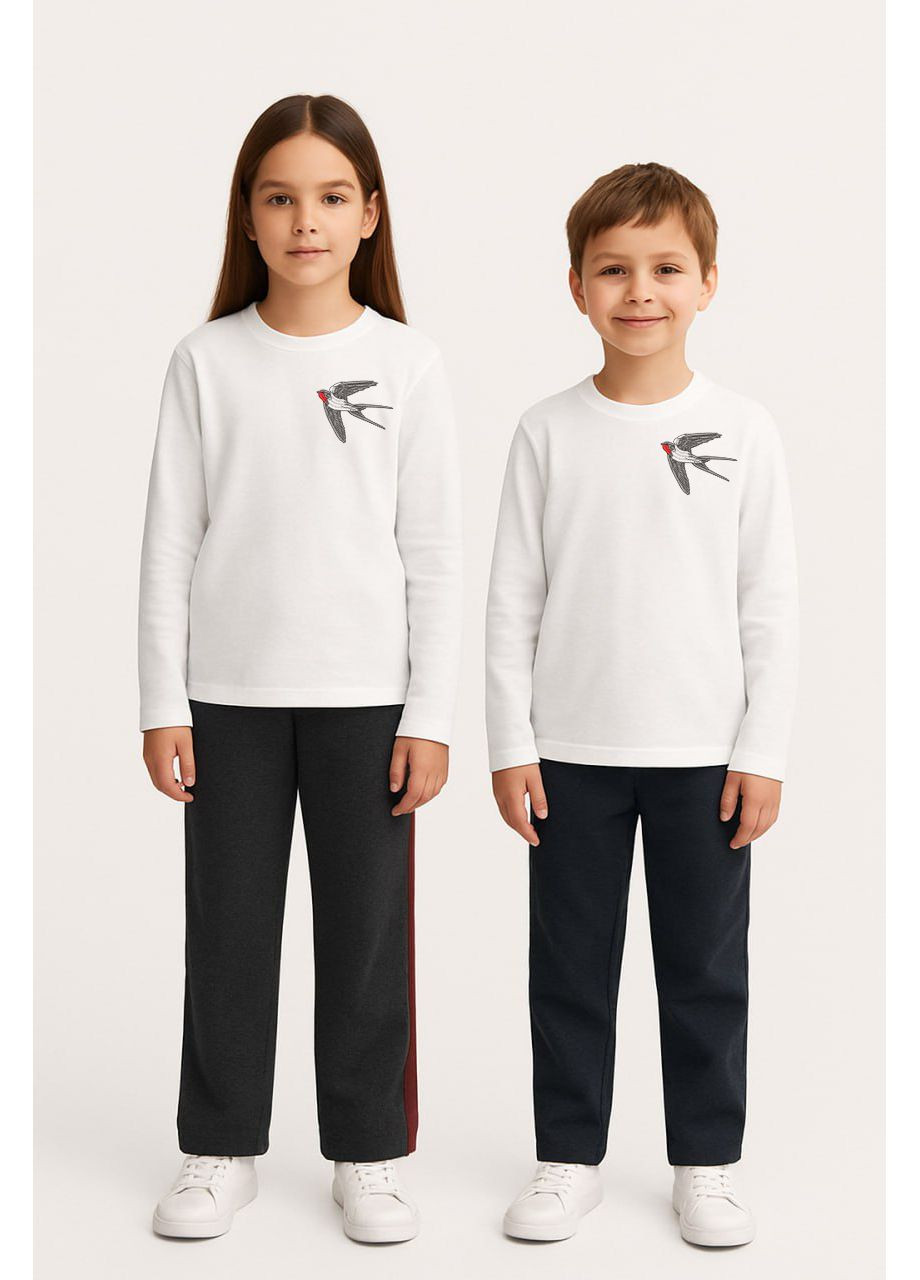 Лонгслів дитячий білий з принтом Malta (358932265)