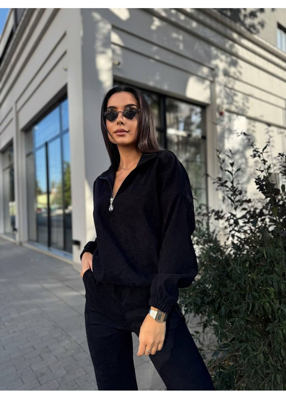 Костюм (брюки, свитшот), цвет Черный No Brand (361120247)