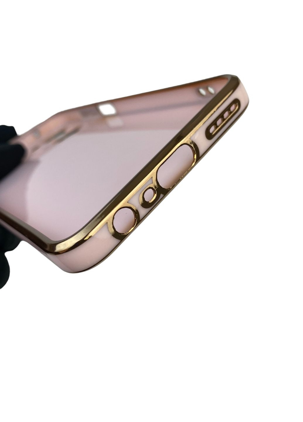 Чехол для 10 4G с защитой камеры с золотой окантовкой на реалми 10 пудровый gs1 Realme (366233847)