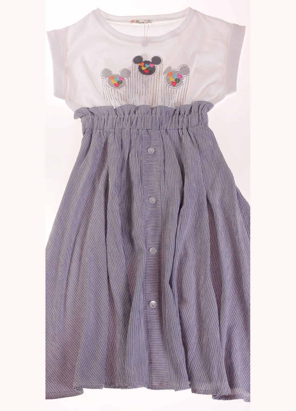 Кремова плаття 211001 кремовий і блакитний Bushra (326107939)