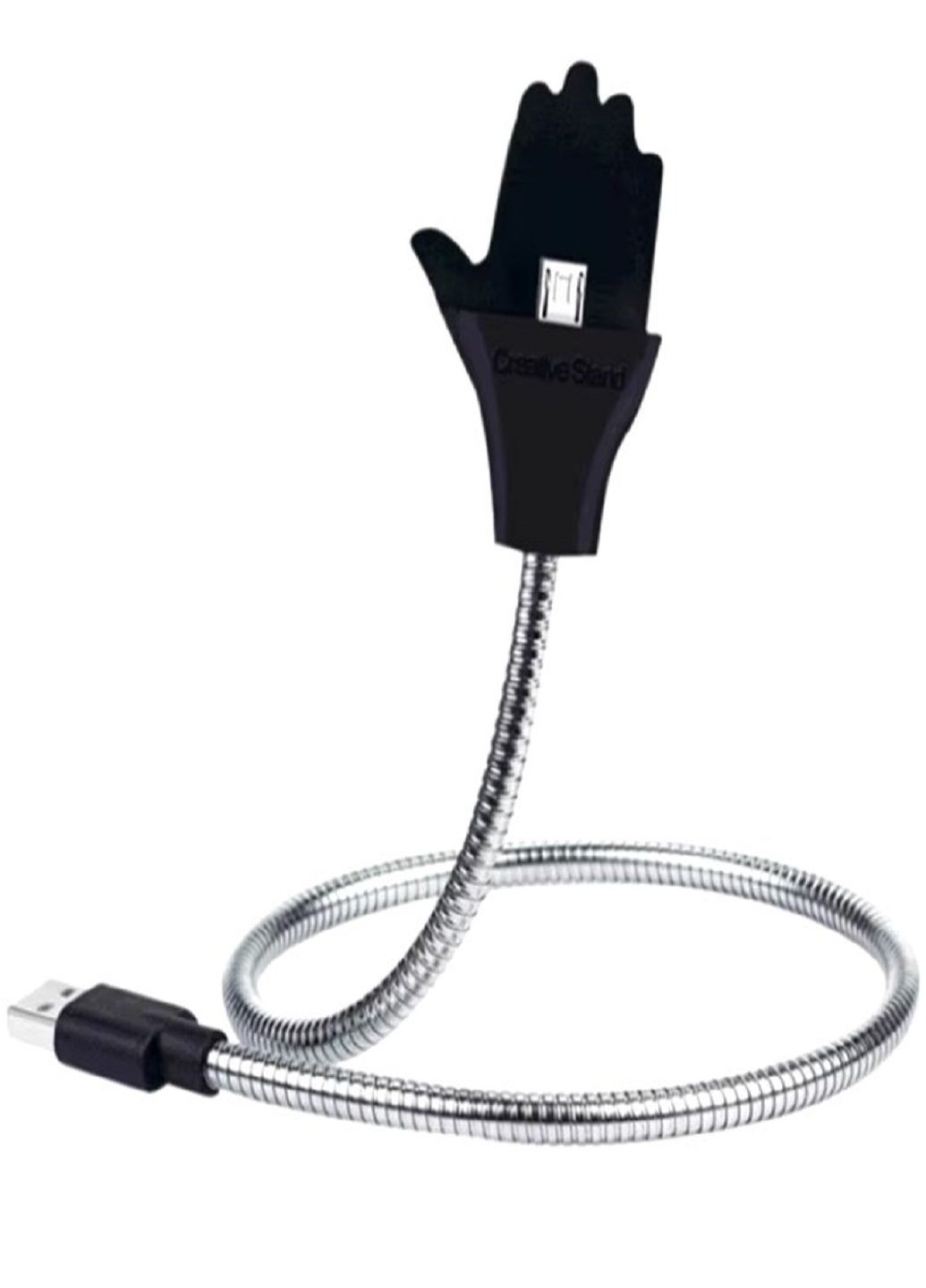 Зарядный гибкий металлический кабель Cable Data Coil Brace держатель для Android VTech (307150852)