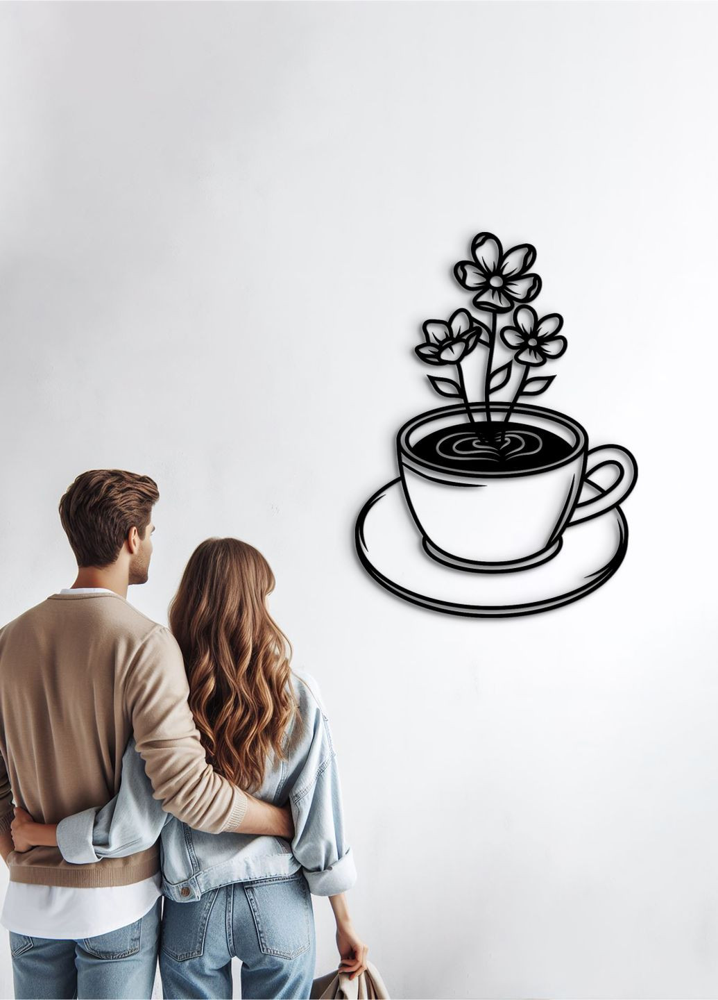 Современная картина на кухню, декор в комнату "Ромашковый чай", стиль лофт 80х60 см Woodyard (292013417)