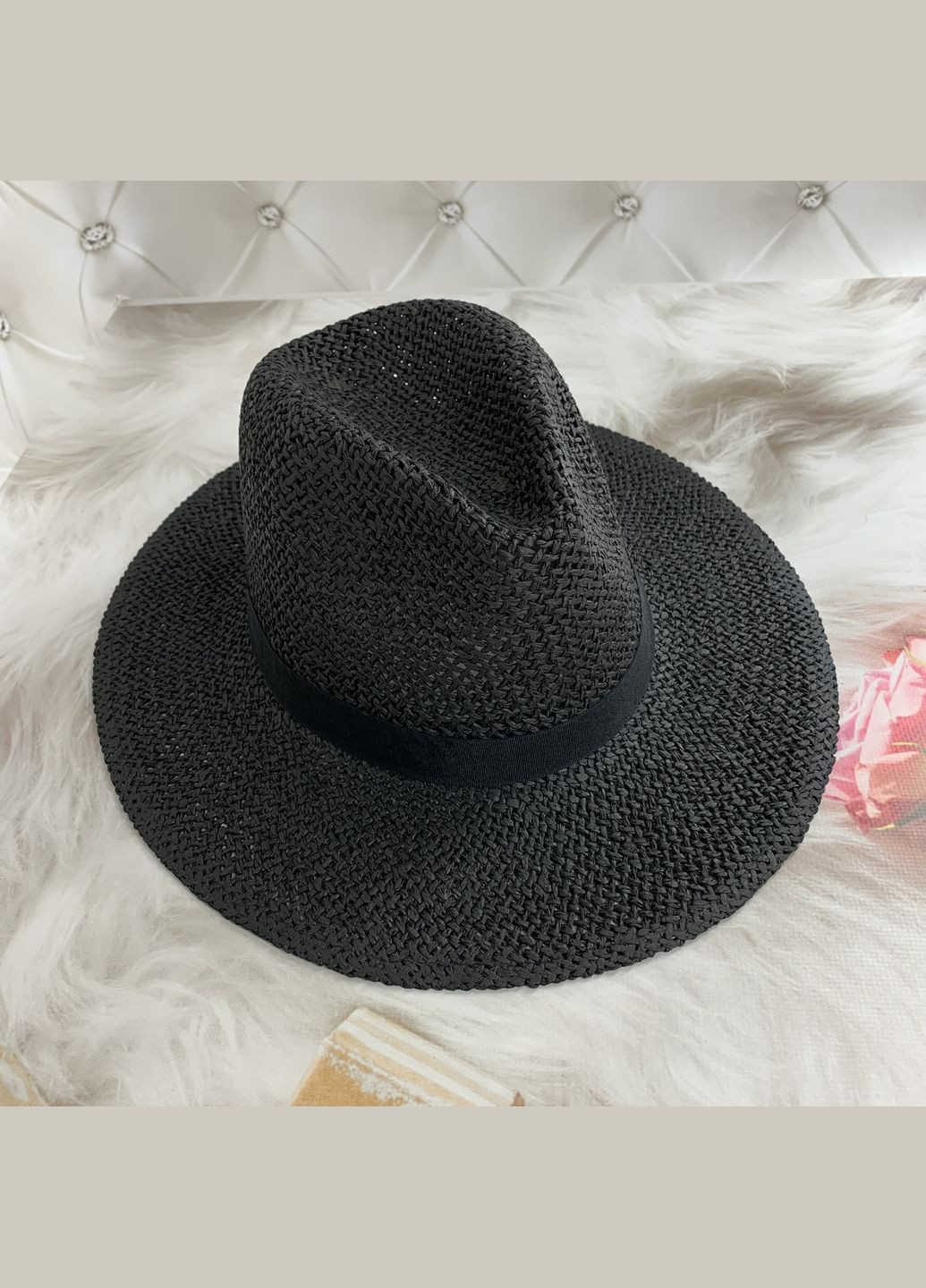Женская летняя шляпа Федора MIZO BANG плетеная No Brand (293815348)