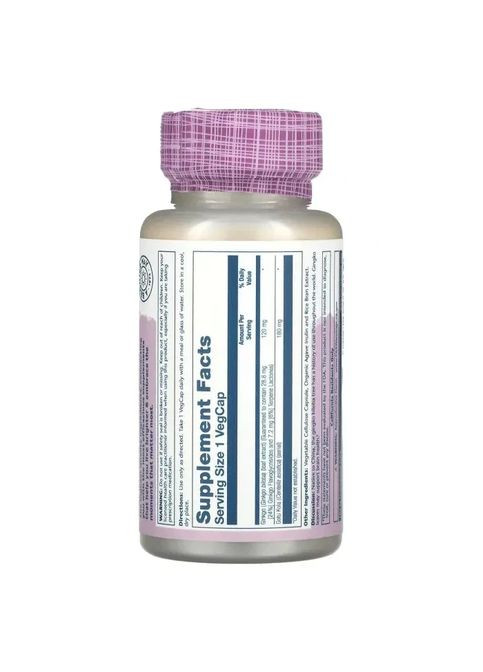 Экстракт Гинкго Билоба Ginkgo Biloba Extract One 120 мг, 30 капсул Solaray (365754644)