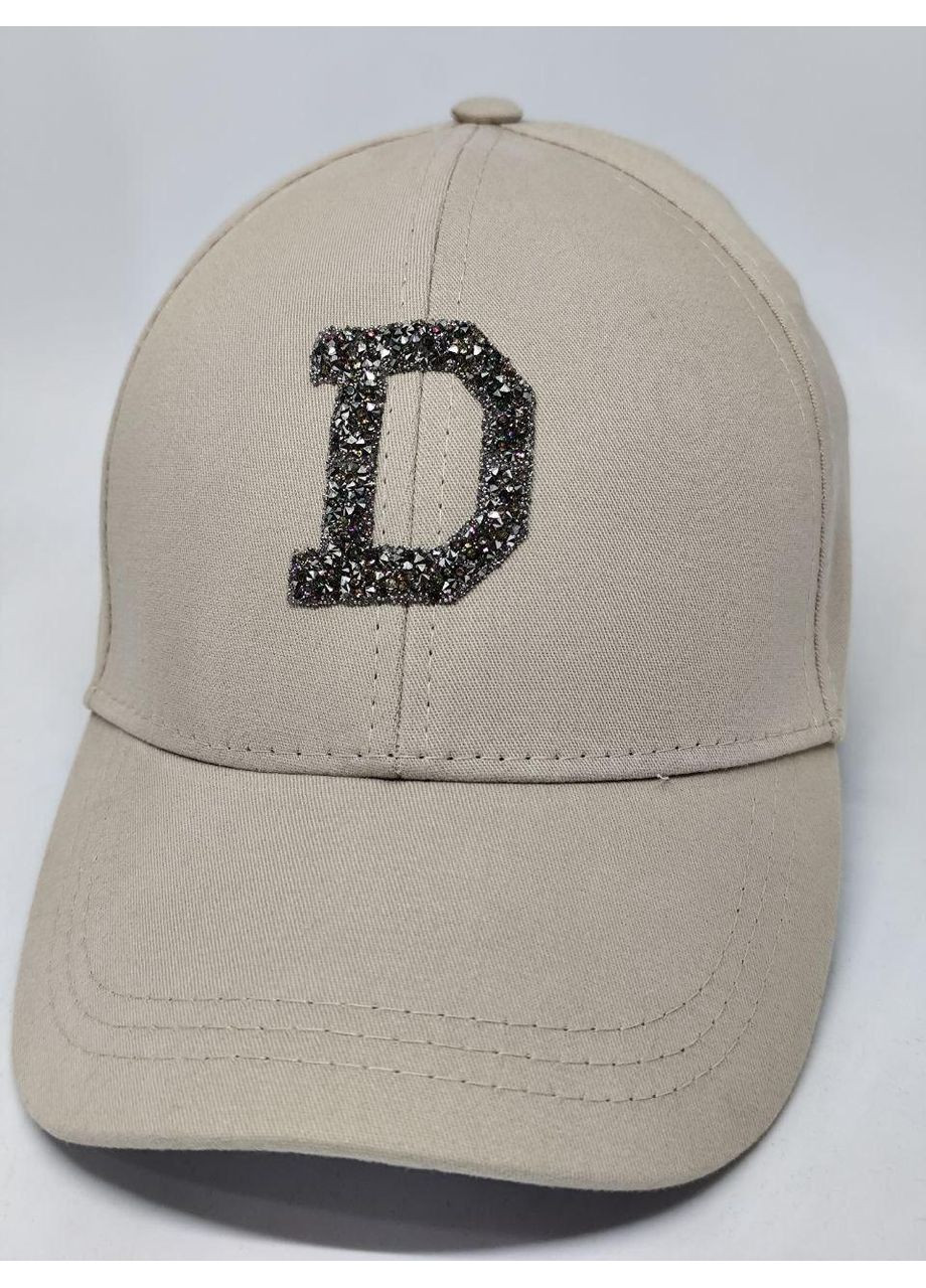 Бейсболка женская из коттона, спортивная кепка, с надписью из страз No Brand 1 (350313640)