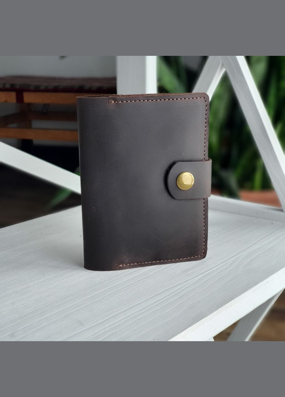 Шкіряна обкладинка для документів коричнева GS (315430249)