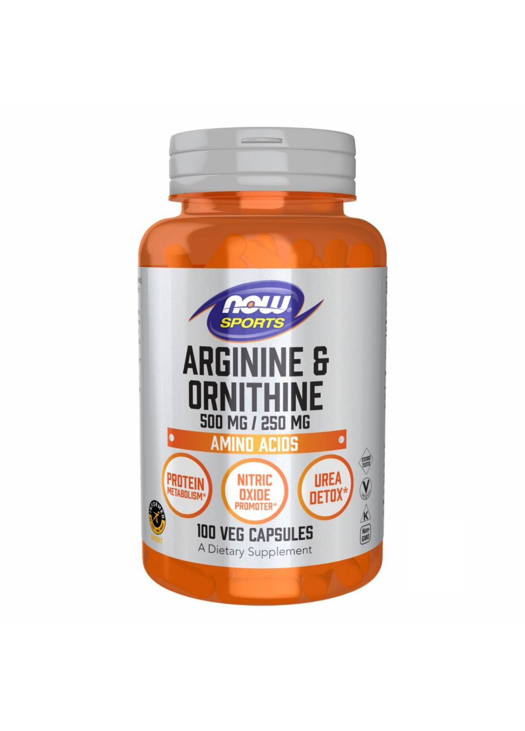 Амінокислота Arginine/Ornithine - 100 vcaps Now Foods (296621926)