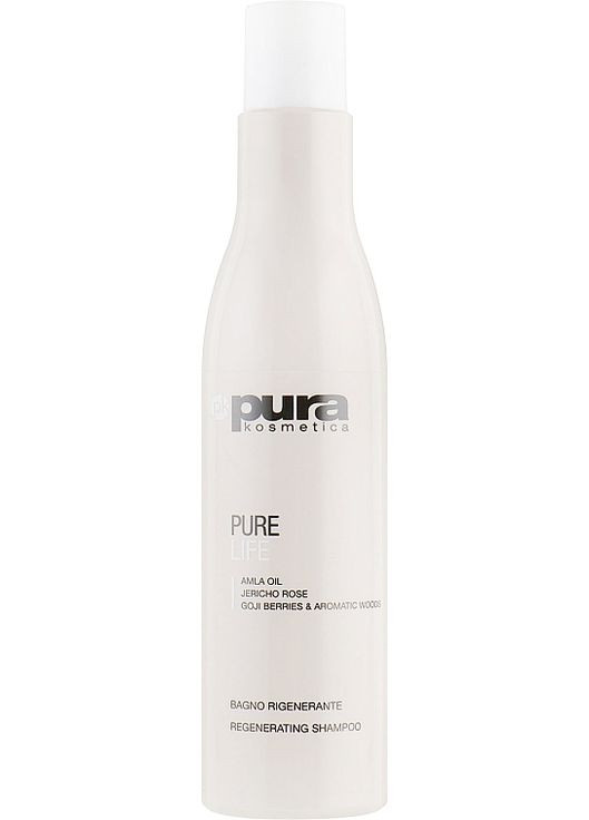 Відновлювальний шампунь для всіх типів волосся Pure Life Regenerating Shampoo 250ml (765467-125332) Pura Kosmetica (368628834)