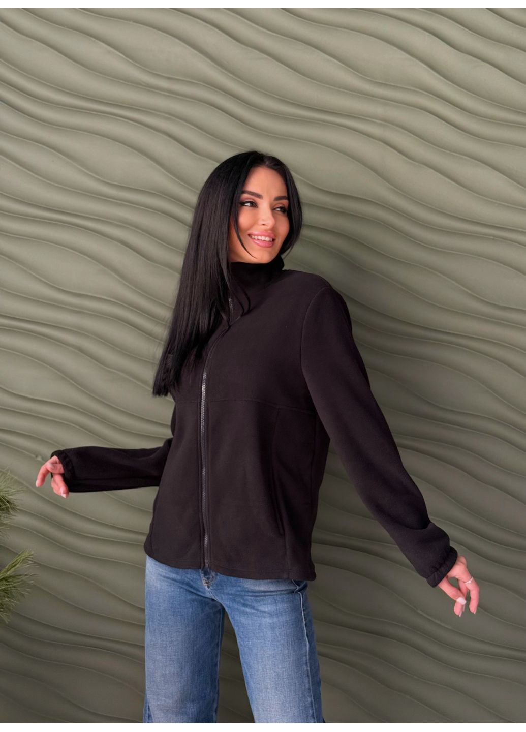 Флісова жіноча кофта на блискавці Fashion Girl Jacket (371919693)