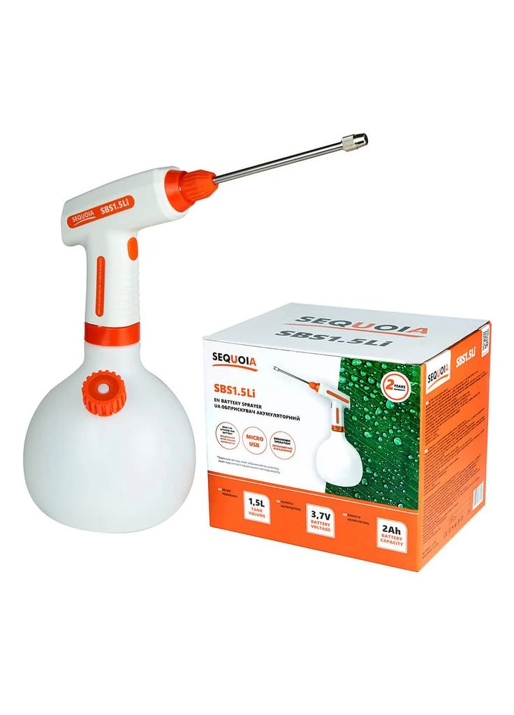 Обприскувач ручний Li-Ion, 3.7, 2Ah, 2 бар, ємність 1.5 л (SBS1.5Li) Sequoia (399261185)