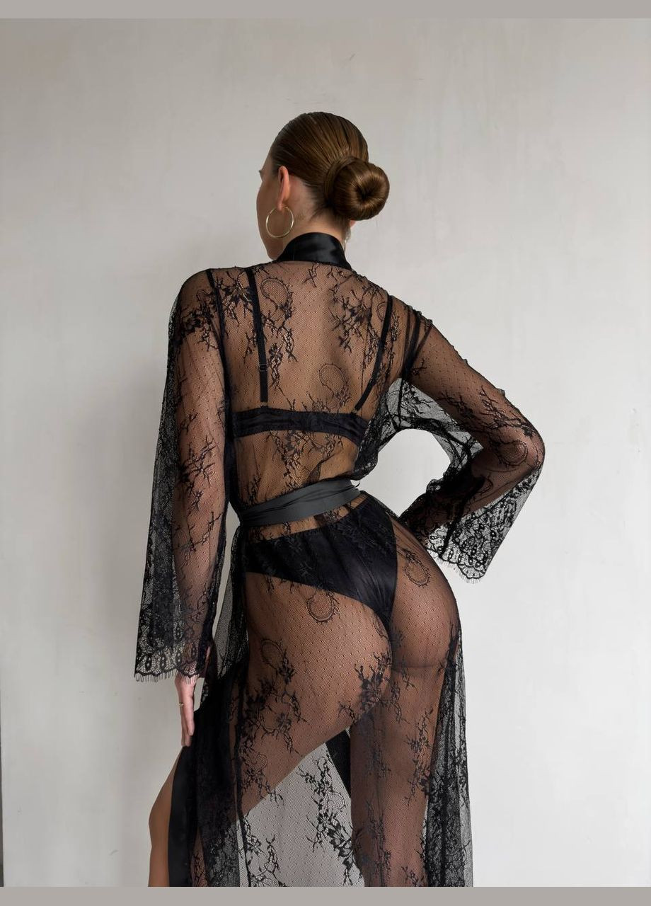 Ніжний та витончений мереживний халат Vakko (315069528)