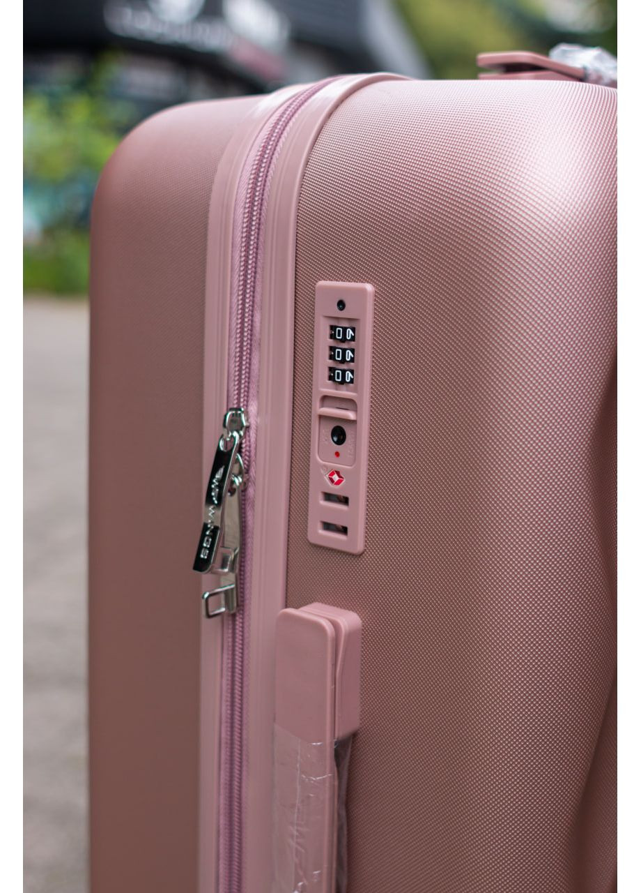 Валіза пластикова ручна поклажа S, колір рожевий Wings 190 (361048004)
