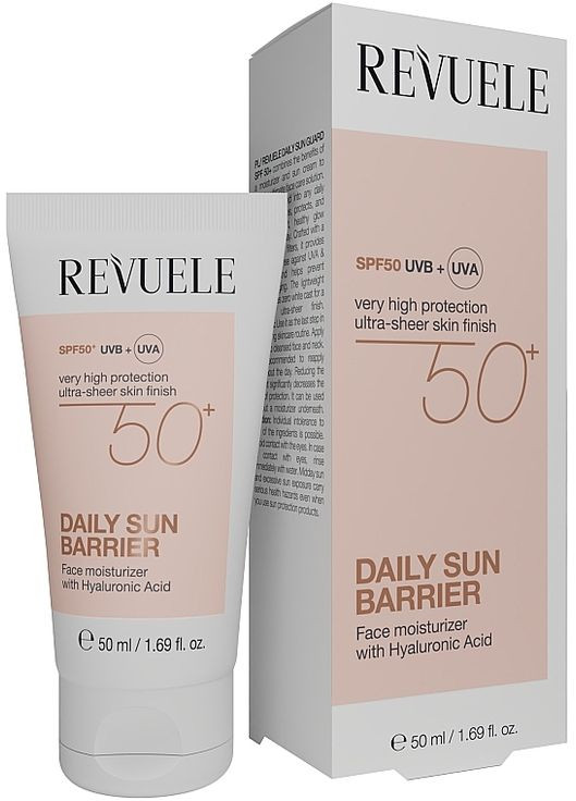 Ежедневный крем-барьер для лица SPF50 Daily Sun Barrier Face Moisturizer 50ml (1363190-14390902) REVUELE (368626978)