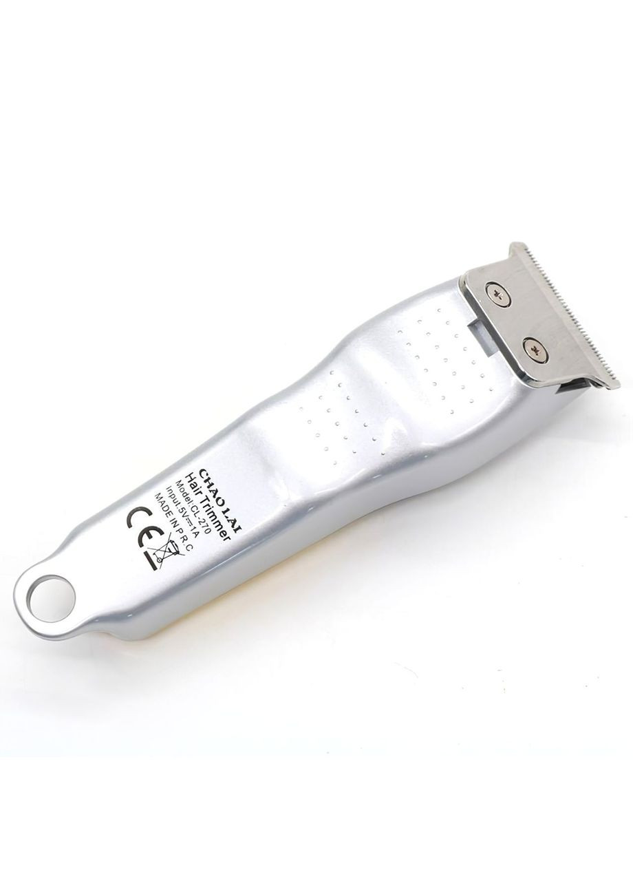 Машинка для стрижки волос CHAO LAI аккумуляторный триммер для бороды с LED-дисплеем 3 насадки USB-зарядка 800 мАч (C7210) No Brand (361029114)
