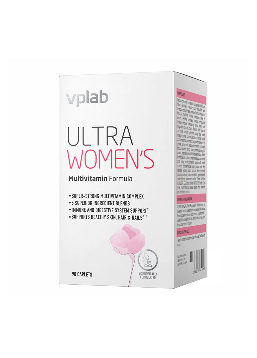Мультивитамины для женщин, Ultra Women Multivitamin Formula - 90 caps VPLab Nutrition (366031491)