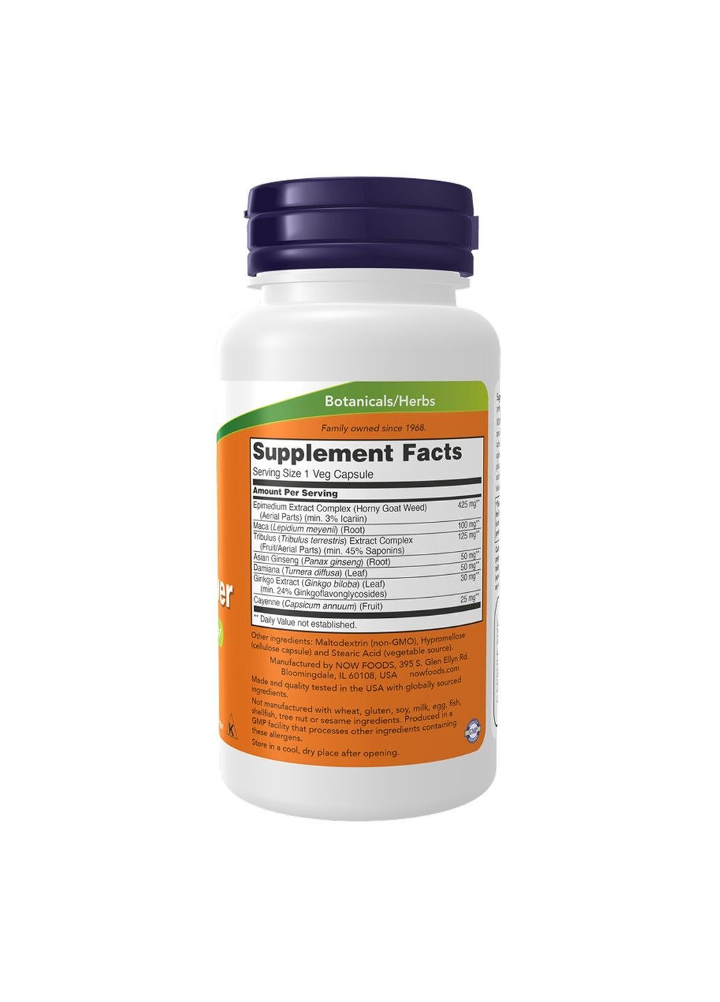 , Men's Virility Power, 120 рослинних капсул Now Foods (366741071)