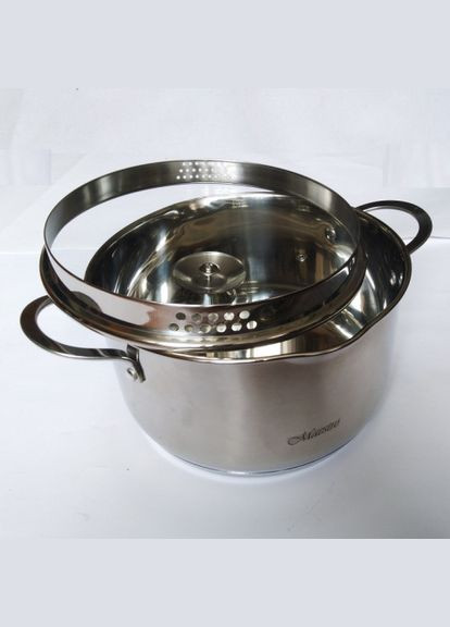 Кастрюля нержавейка с крышкой 24 см, 5 л (MR-3510-24) Maestro (334712892)