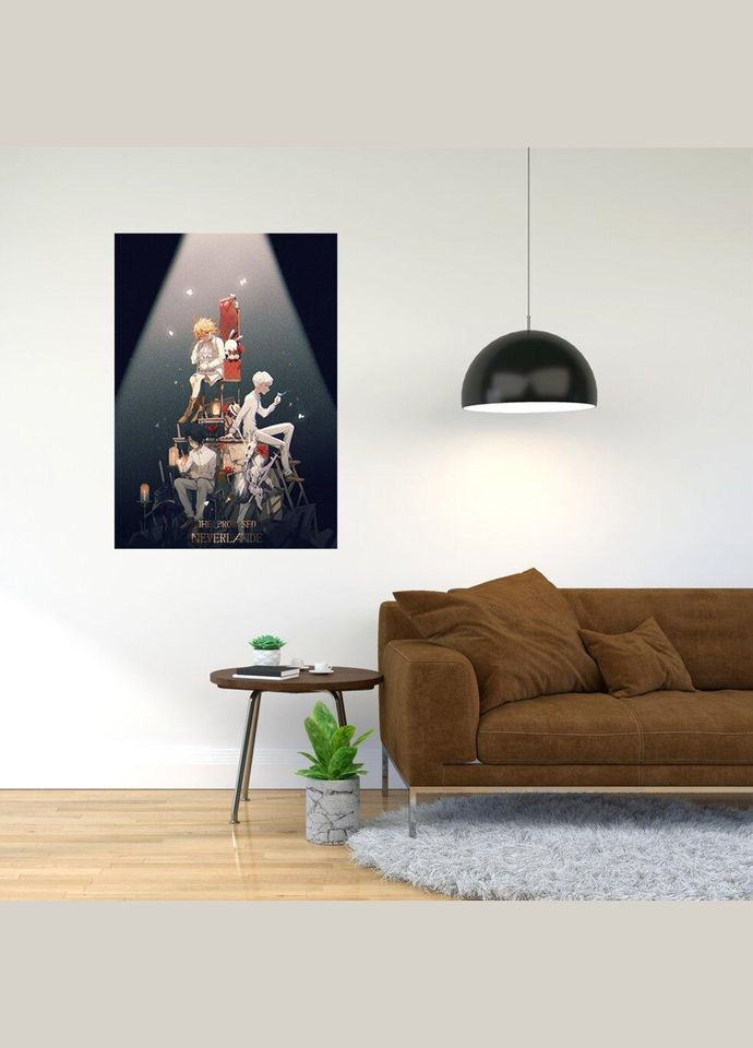 Плакат- з принтом The Promised Neverland - Обіцяний Неверленд 13 A2 А0 Кавун постер (316210948)