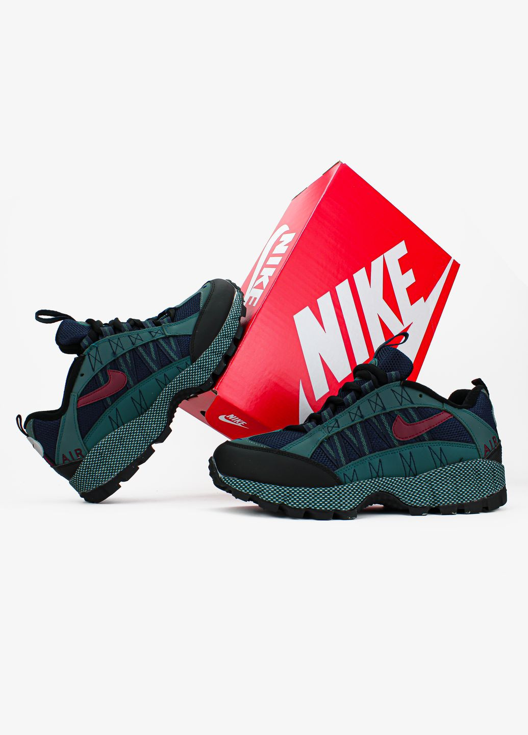 Синие демисезонные кроссовки мужские nike air humara qs 'faded spruce' | найк аир хумара синие No Brand