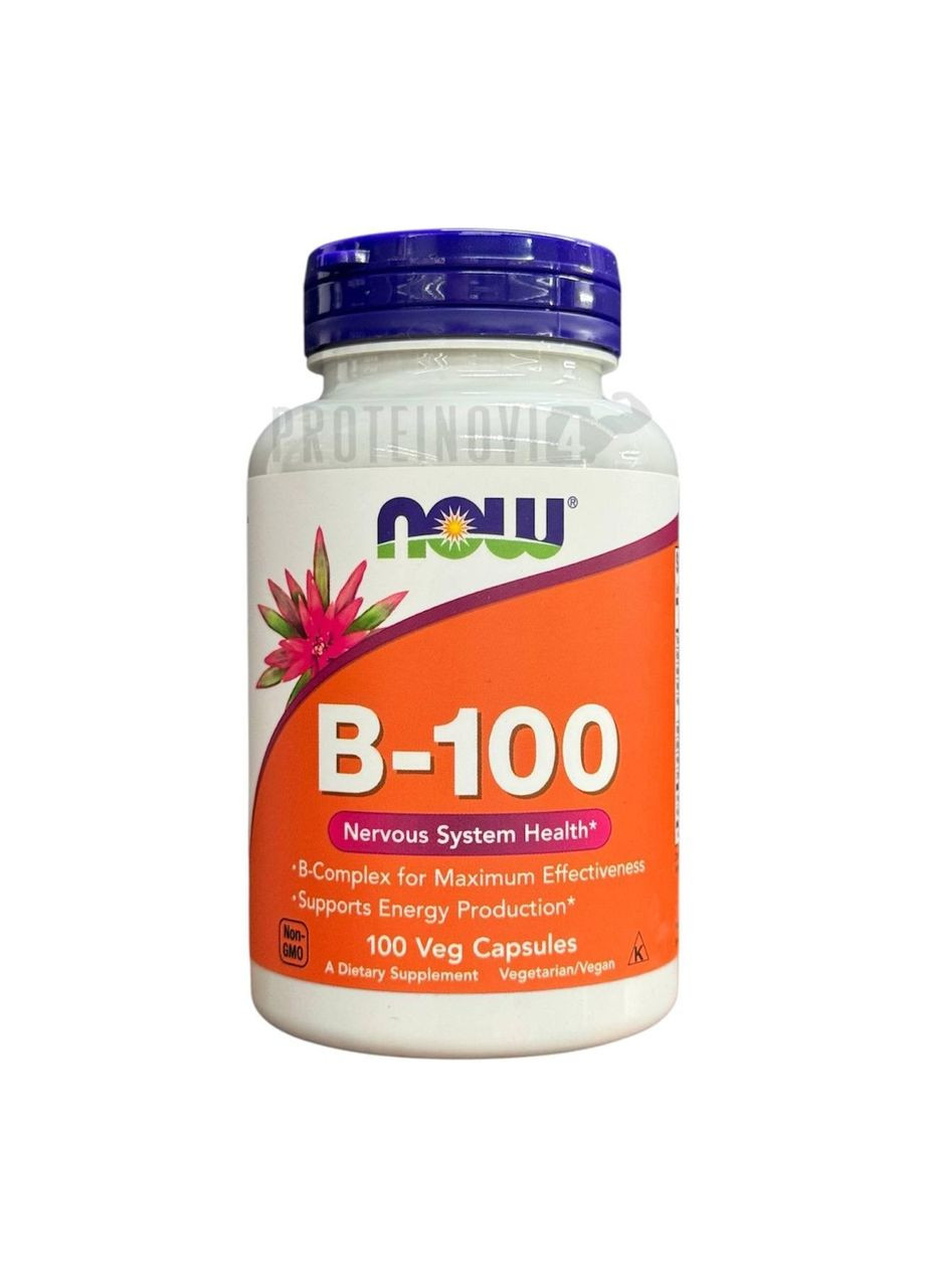 Комплекс витаминов группы В NOW B-100 100VegCaps Now Foods (372044264)