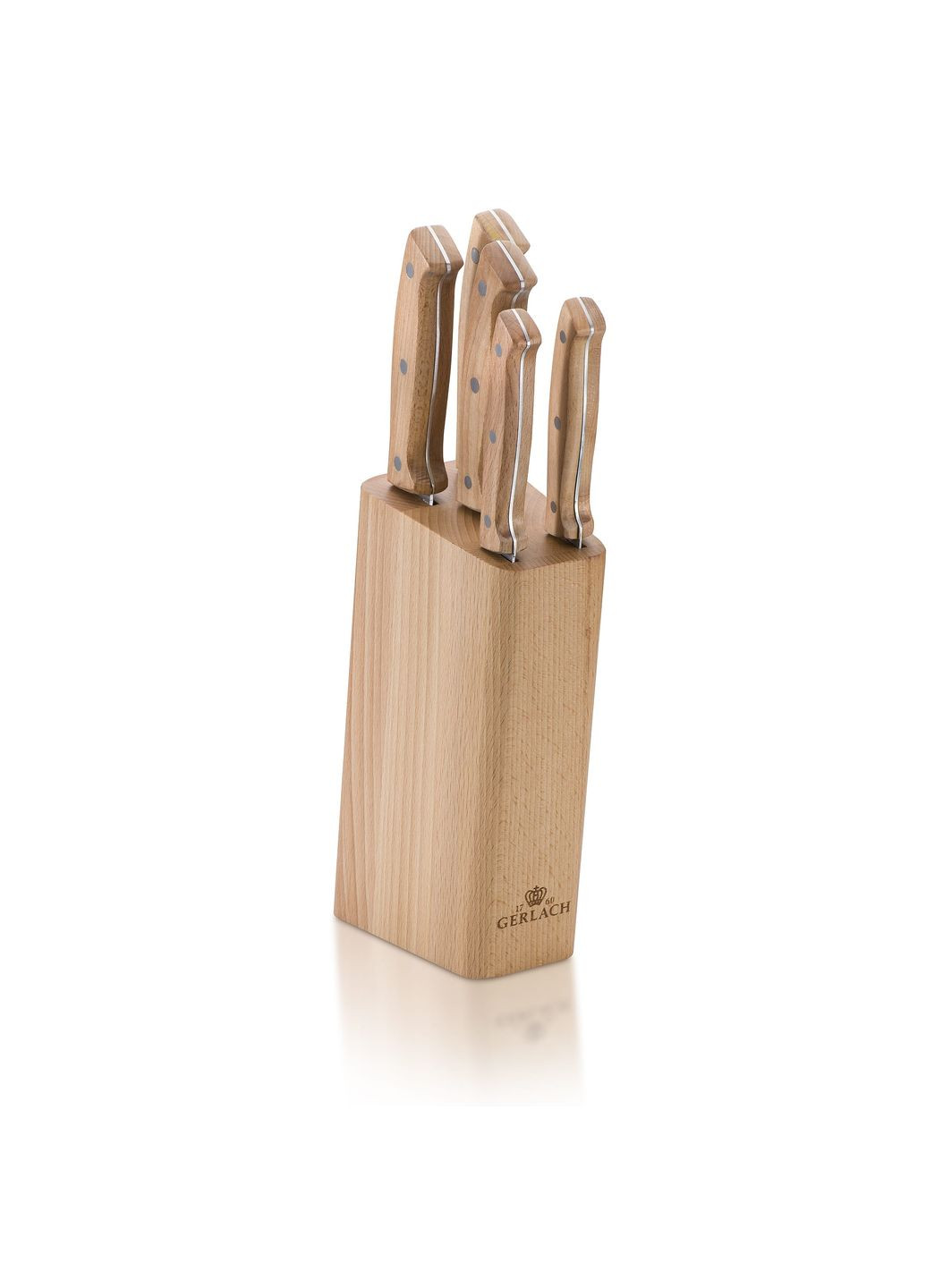 Набор из 5 кухонных ножей и подставки Country (5901035499898) Gerlach (314775269)