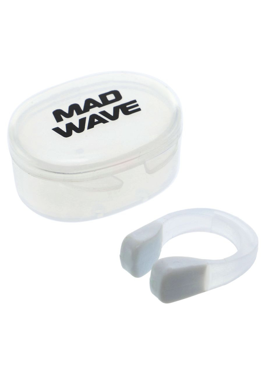 Затискувач для носа Nose Clip MadWave FLOAT M0711010 (полікарбонат, термопластична гума, безрозмірний, білий) Mad Wave (361433936)