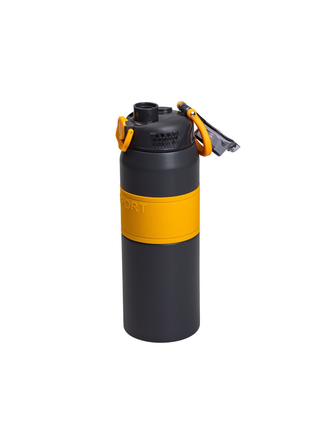 Термос Sport 800 мл с мундштуком и ручкой, серый Yiwu HP-14-6G No Brand (360481759)