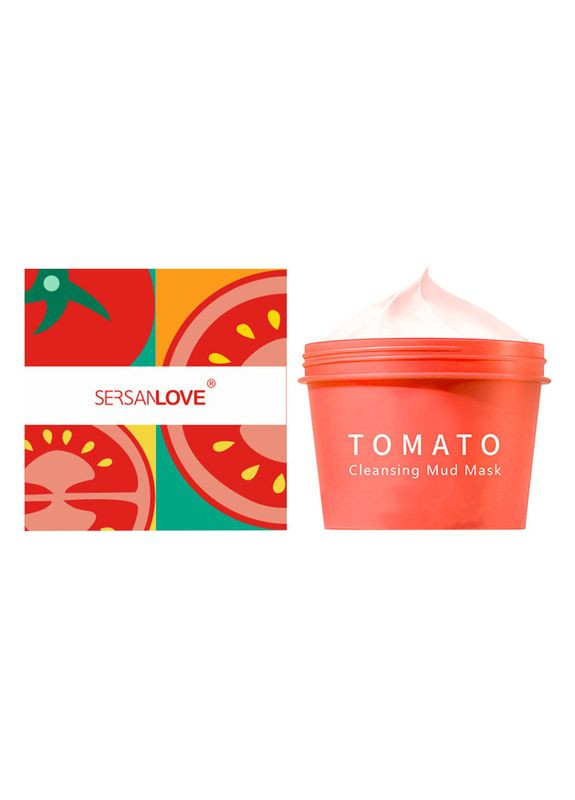 Грязевая маска для лица Tomato Cleansing Mud Mask с экстрактом помидора 2шт Sersanlove (336203630)