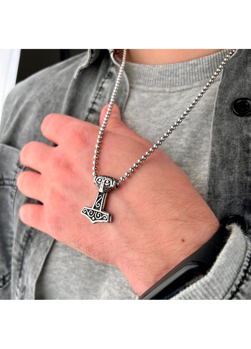 Готичний панк кулон з нержавіючої медичної сталі PS-074 No Brand (299340099)