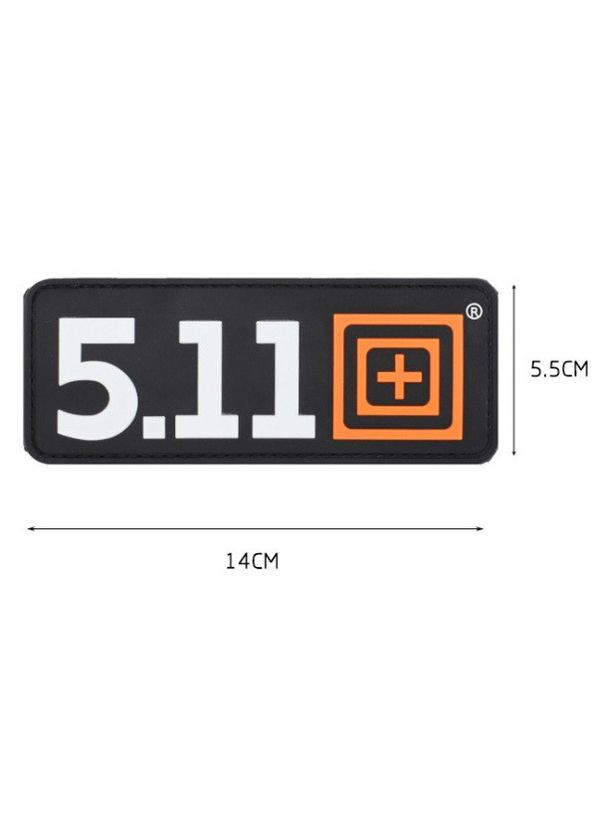 Патч ПХВ на липучці 5.11 великий PTR No Brand (317763349)