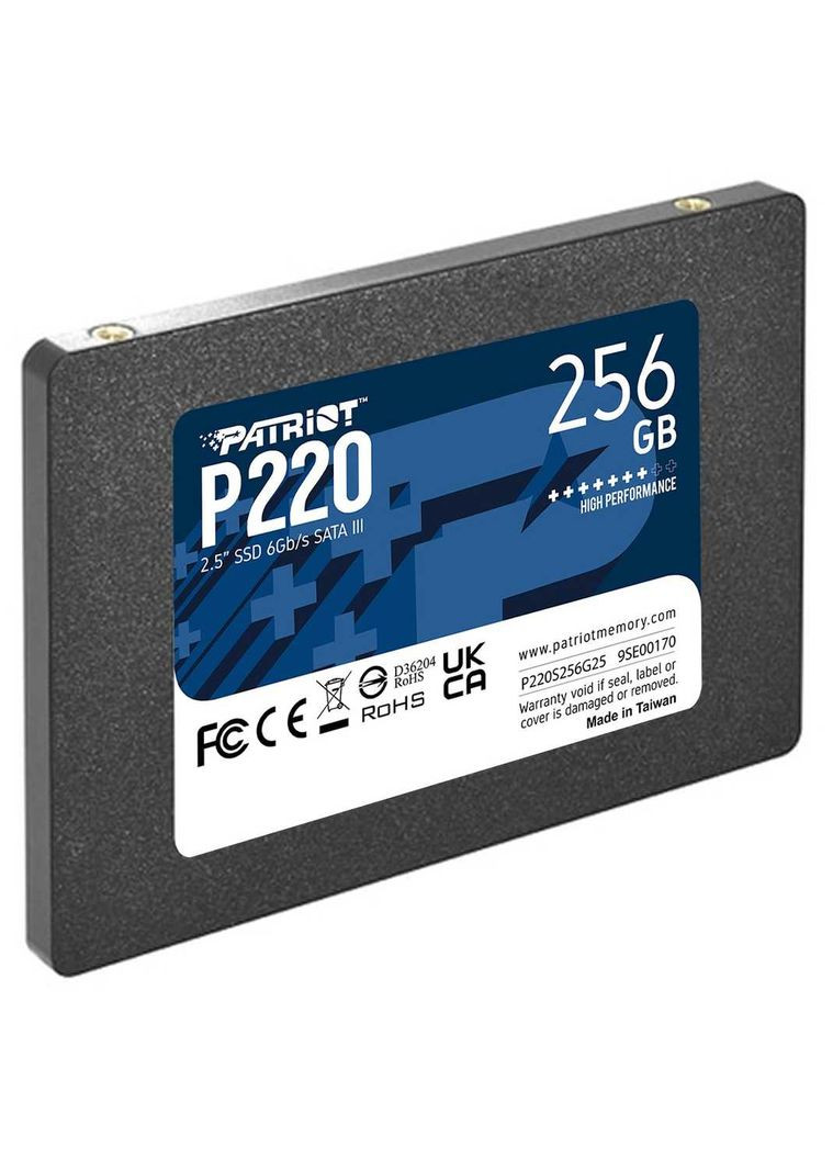 Накопичувач SSD 256GB P220 2.5" SATAIII TLC (P220S256G25) Patriot (336953767)