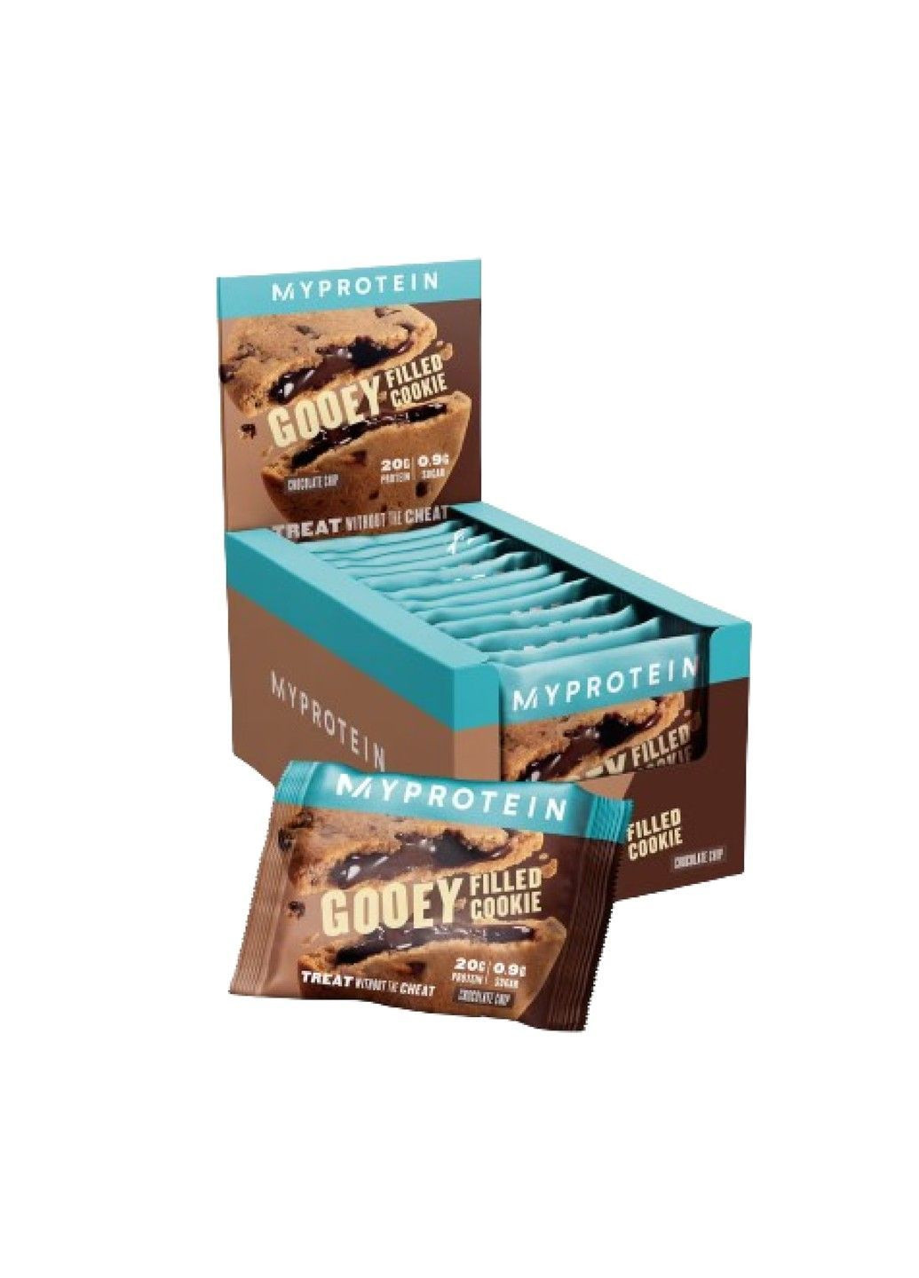 Протеїнове печиво, Protein Filled Cookie - 12x75g Chocolate Chip My Protein (363256919)