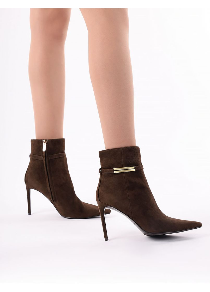 Жіночі Черевики 25125S-T0501 Коричневий Велюр MiaMay (365434839)