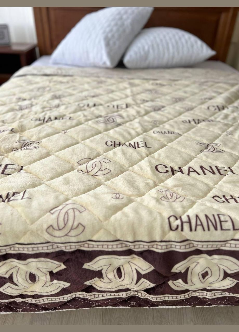 Плед флісовий євро шанель 200х220 см (П-M-fliskovdra01-5) No Brand (306633386)