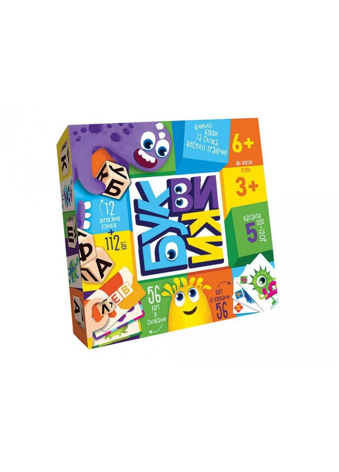 Дитяча розважальна гра "Буквики" G-BU-01U укр. мовою Danko Toys (336331965)