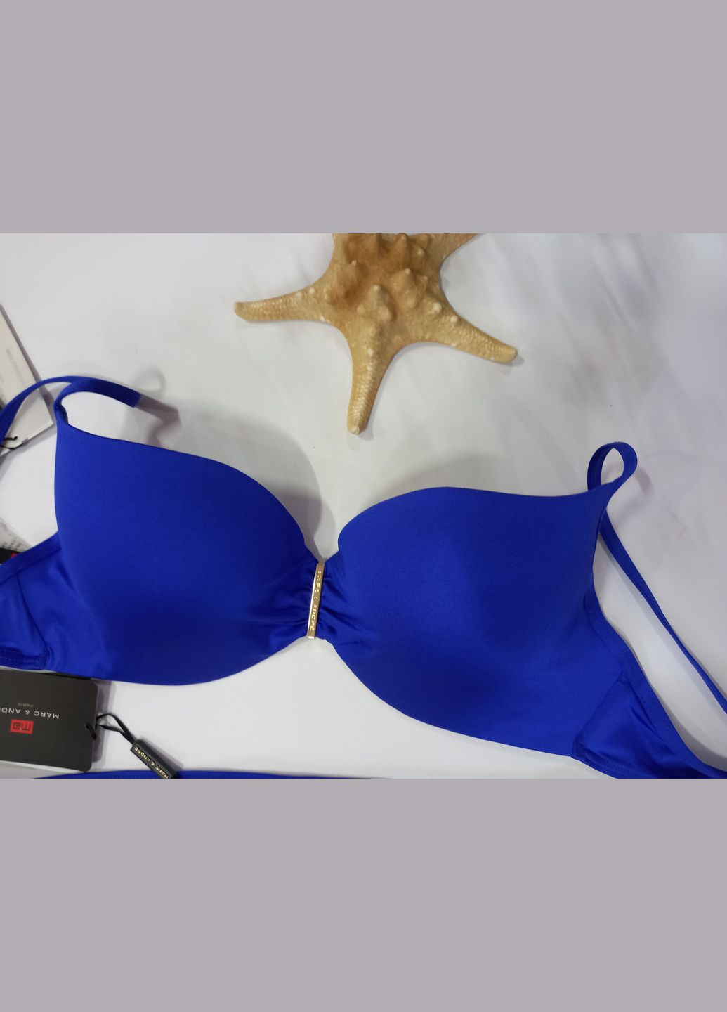 Синий летний красивый раздельный купальник с пуш-ап размер 40с marc&andre 1805 672 Marc & André